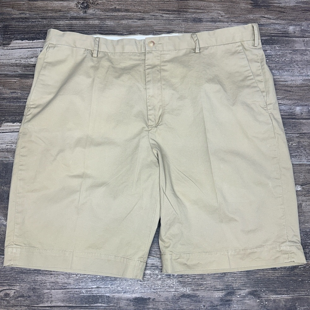 Polo Ralph Lauren Khaki Chino Shorts 42T Classic Fit Stretch GUC